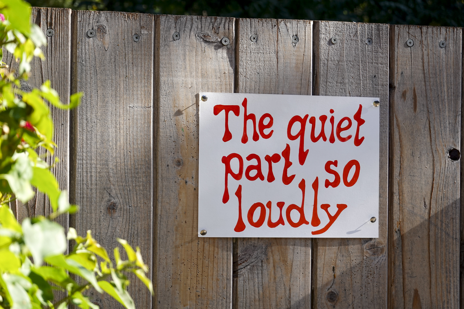 The quiet part so loudly
																			 
																		