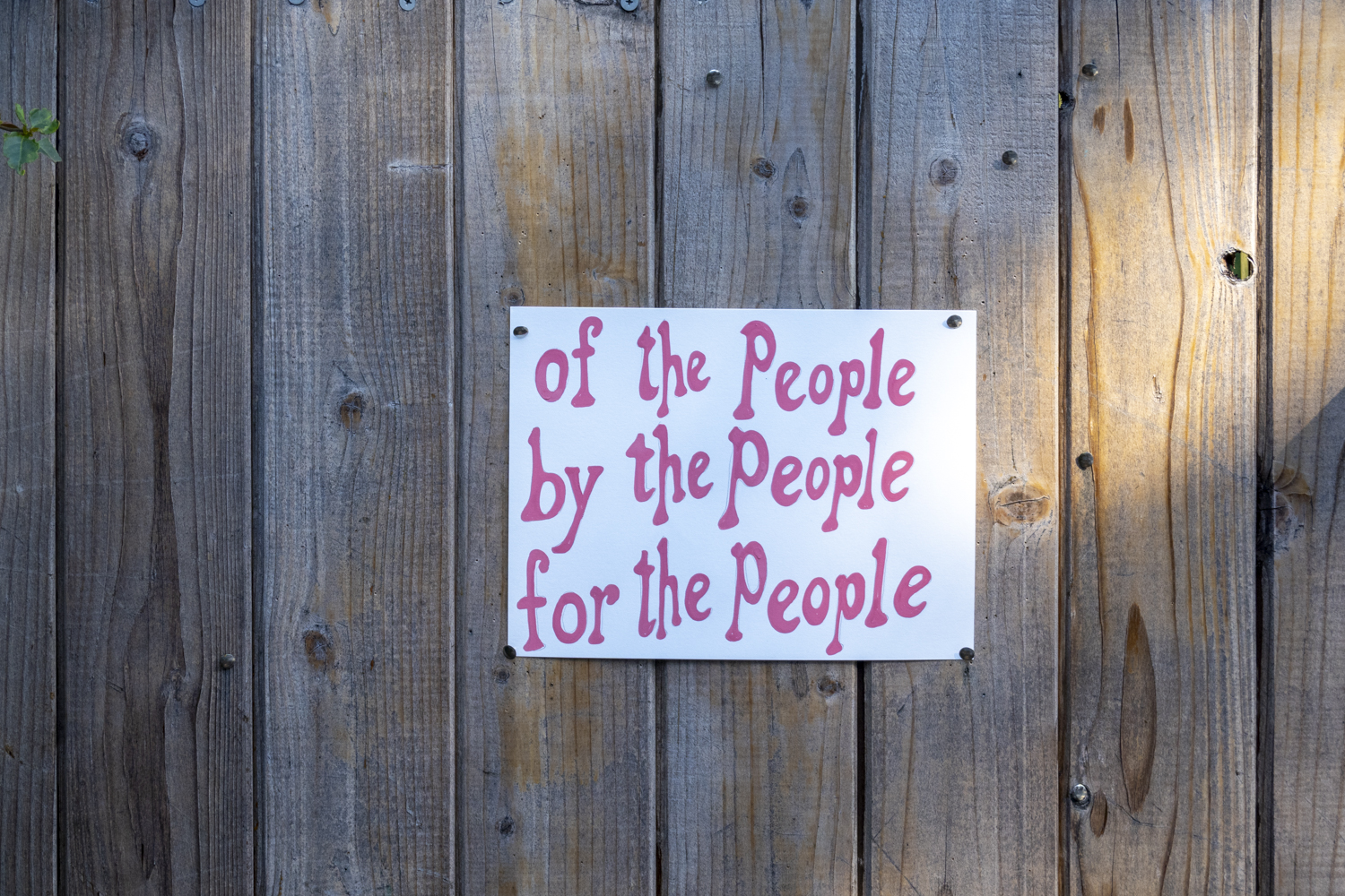 Of the People By the People For the People 