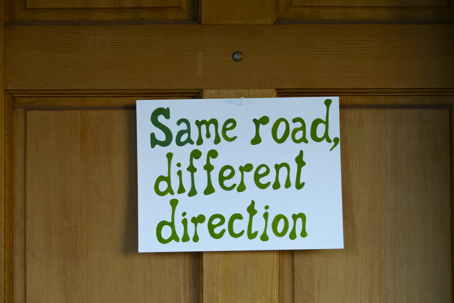 Same road, different direction
																			 
																		
