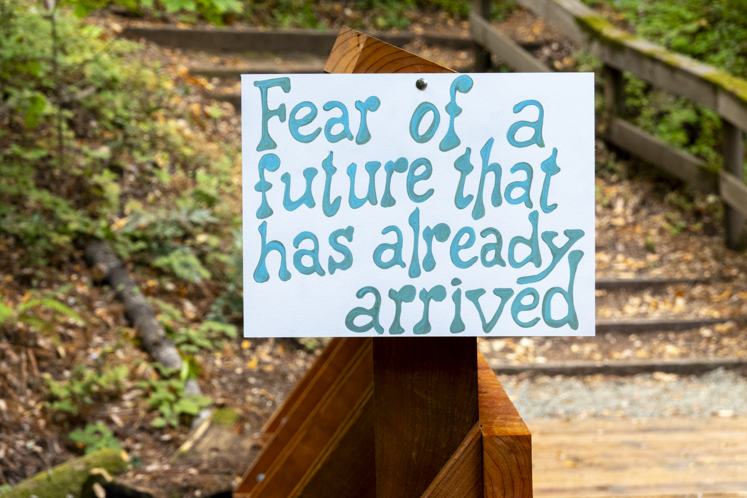 Fear of a future that has already arrived
																			 
																		