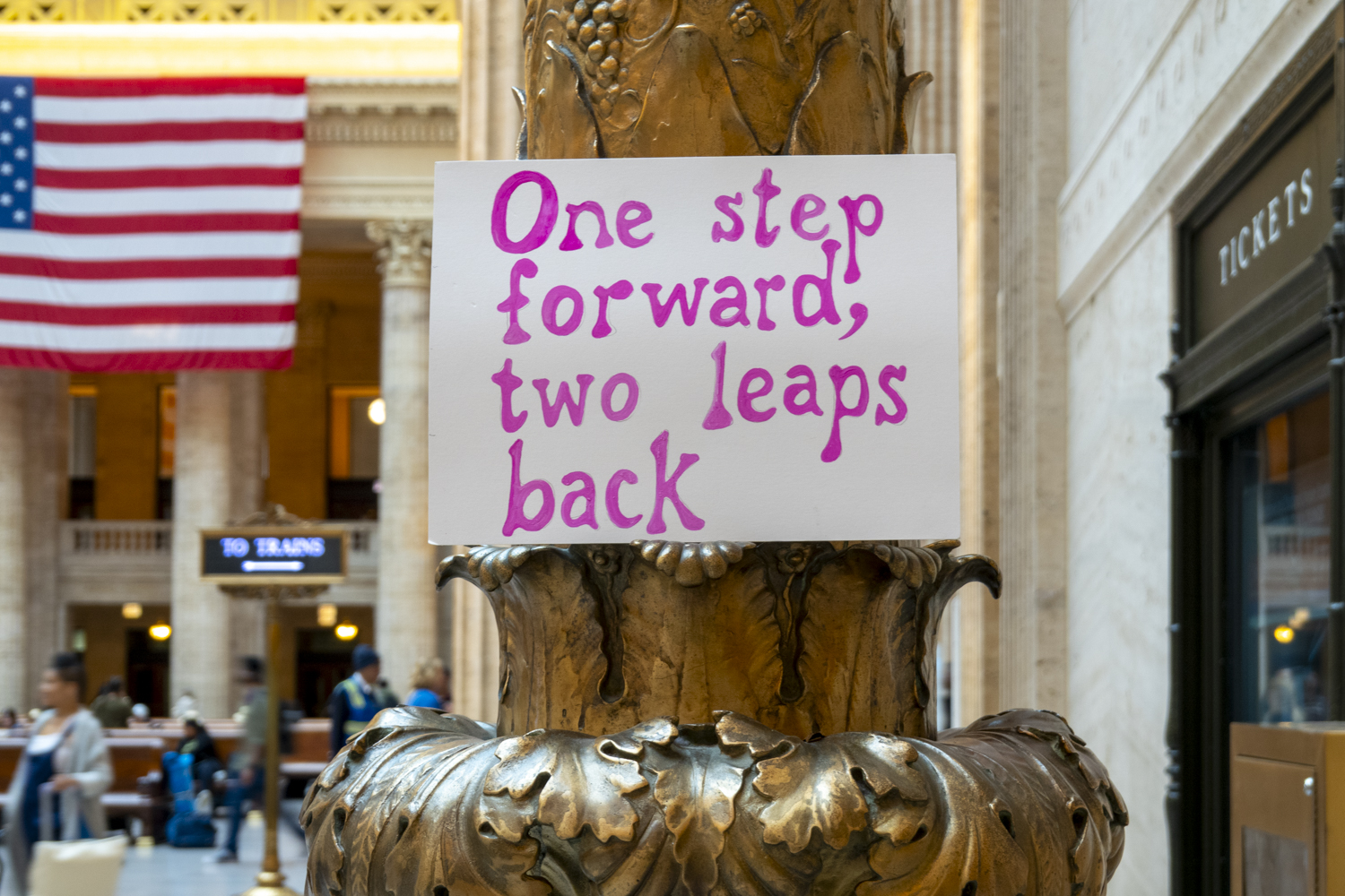 One step forward, two leaps back
																		