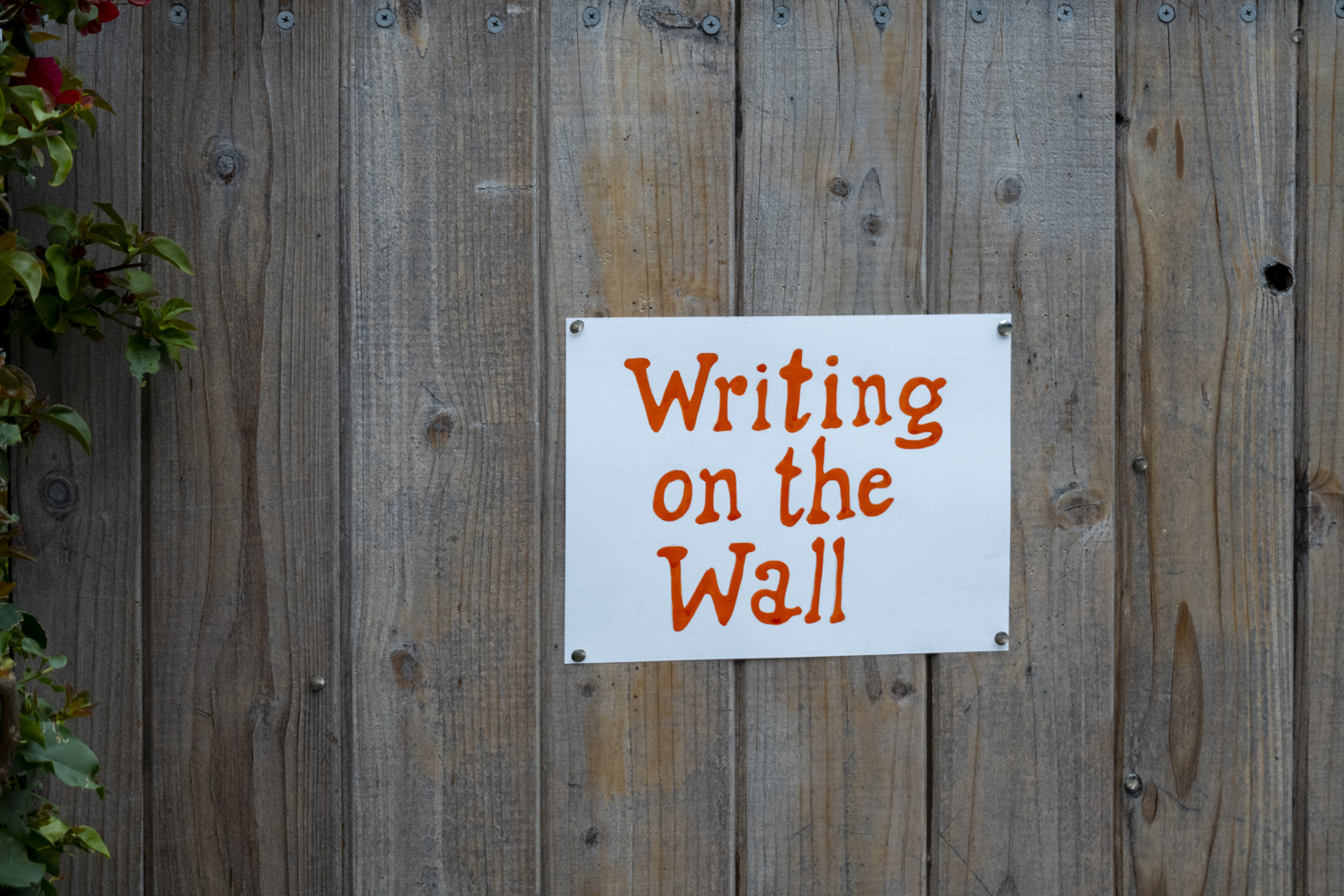 Writing on the wall