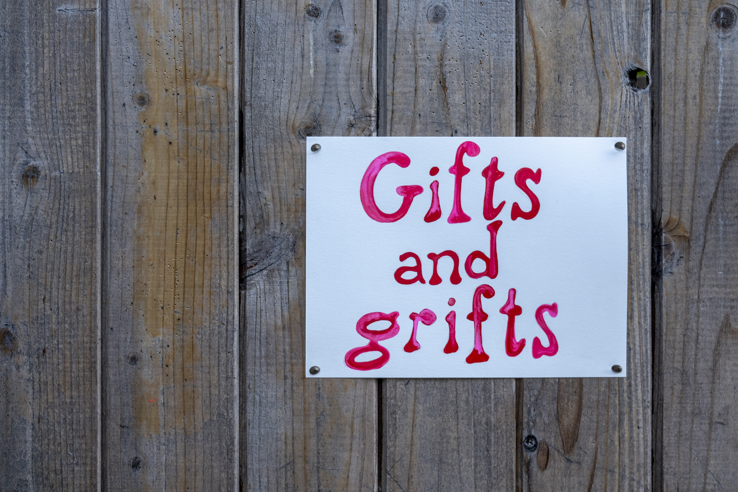 Gifts and grifts
																		