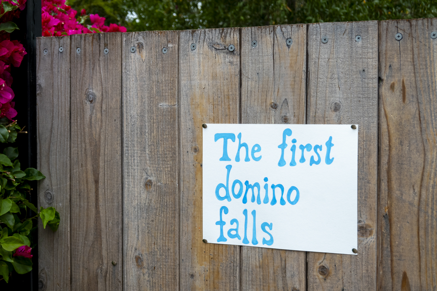 The first domino falls