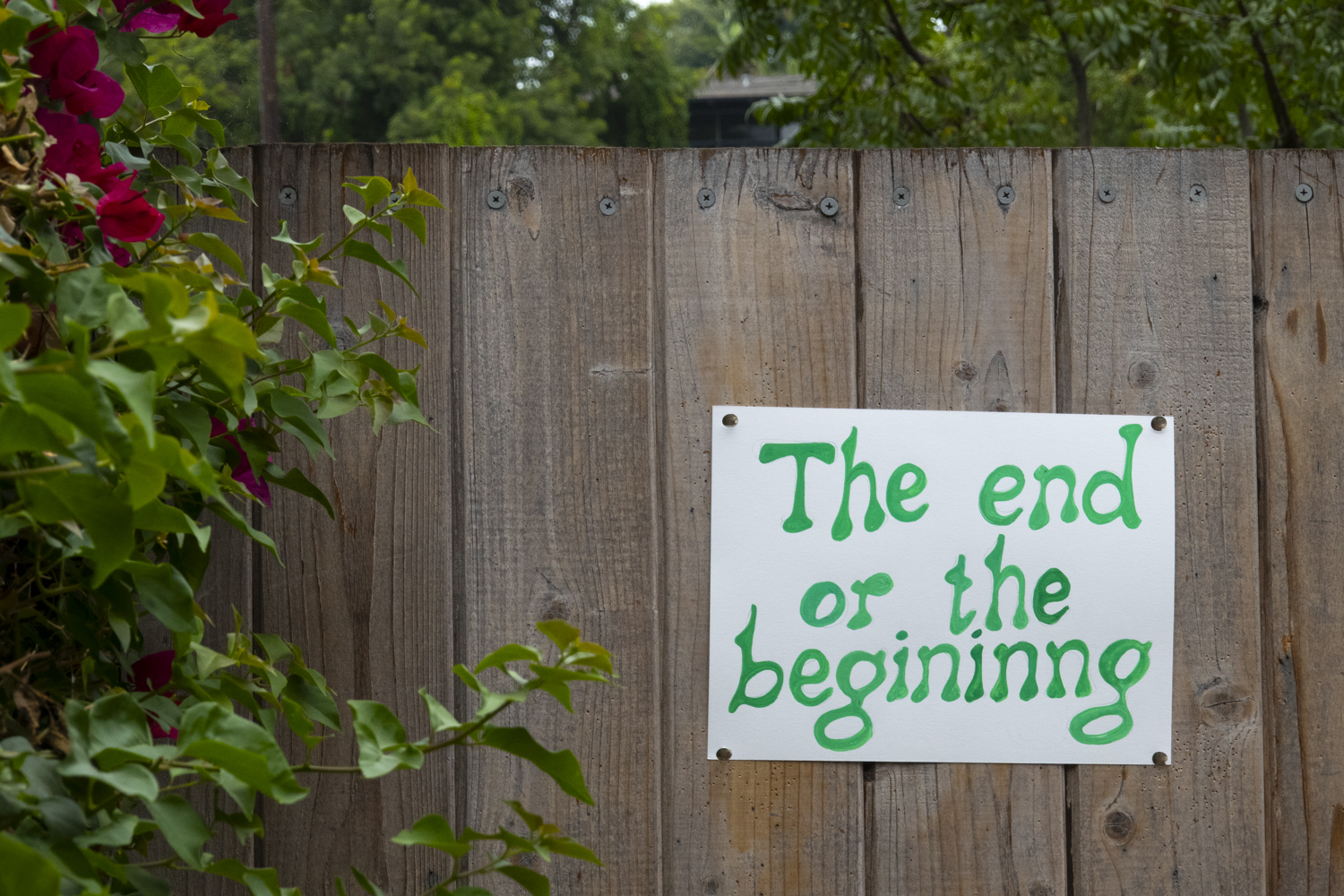 The end or the beginning
																		
