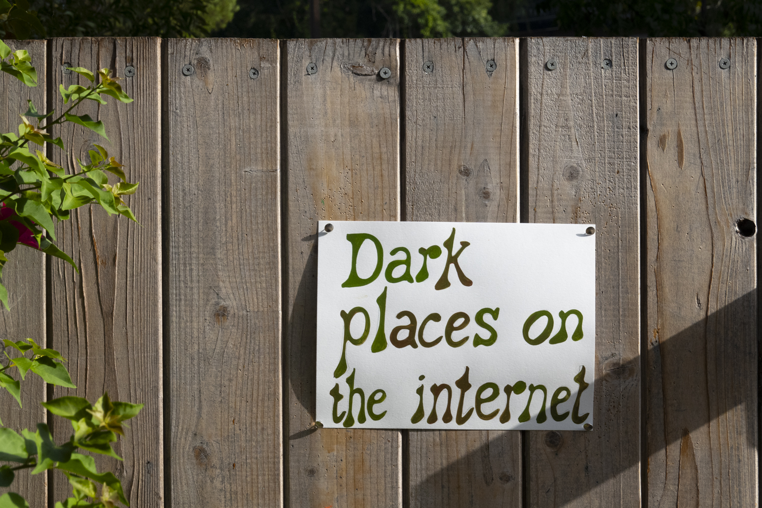 Dark places on the internet
																		