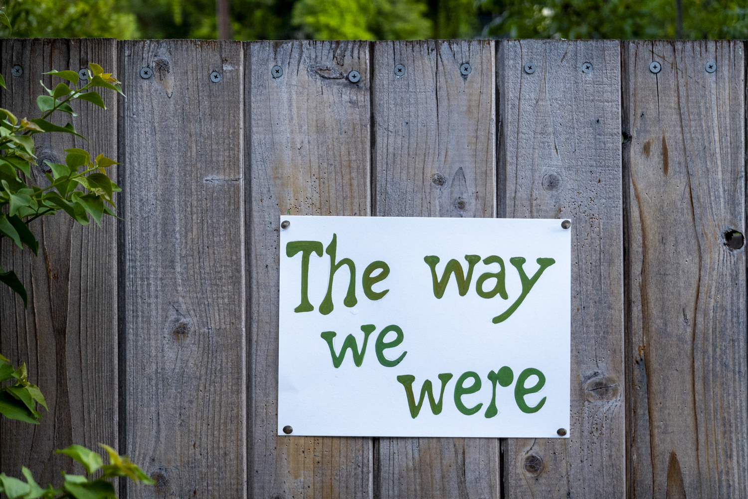 The way we were
																		
