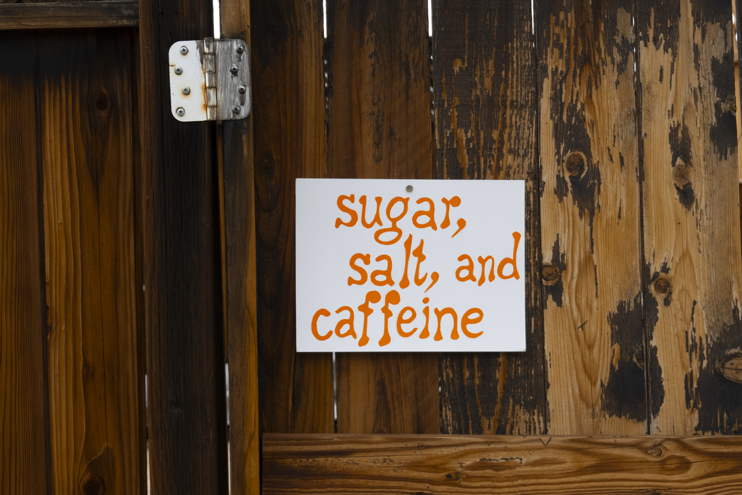 Sugar, salt, and caffeine
																		